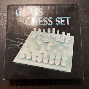 Vintage Glass Chest Set 
Original Box